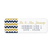 Die moderne Zickzack Hochzeitskollektion - Navy & (Vorne)