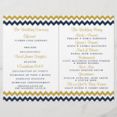 Die moderne Zickzack Hochzeitskollektion - Navy & (Rückseite)