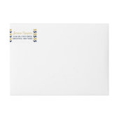 Die moderne Zickzack Hochzeitskollektion - Navy & (Vorderseite)