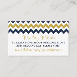 Die moderne Zickzack Hochzeitskollektion - Navy &  Begleitkarte