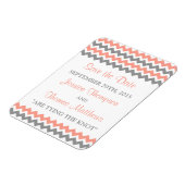 Die moderne Zickzack Hochzeitskollektion - rosa un Magnet (Linke Seite)