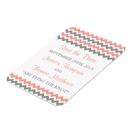 Die moderne Zickzack Hochzeitskollektion - rosa un Magnet (Linke Seite)