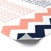 Die moderne Zickzack Hochzeitskollektion - Rosa un Poster (Ecke)