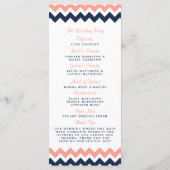 Die moderne Zickzack Hochzeitskollektion - Rosa un Programm (Rückseite)