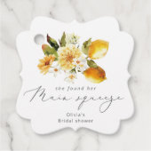 Die moderne Zitrone, die sie gefunden hat, Geschenkanhänger (Vorderseite)