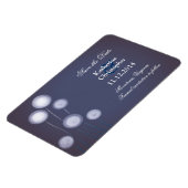 Die modernen blauen Lüster speichern die Dattelmag Magnet (Linke Seite)