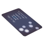 Die modernen blauen Lüster speichern die Dattelmag Magnet (Rechte Seite)