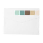 Die modernen Farbblöcke Grün und Braun (Rückseite)