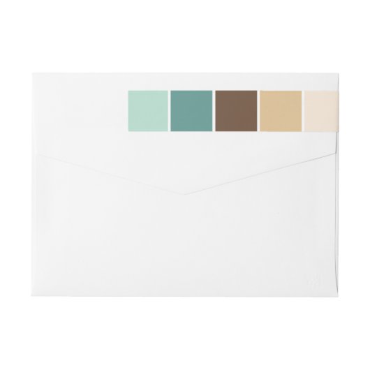 Die modernen Farbblöcke Grün und Braun (Rückseite)