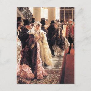 Die modische Frau von James Tissot Postkarte