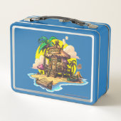 Die Mog-Mog-Hütte Metall Brotdose (Rückseite)