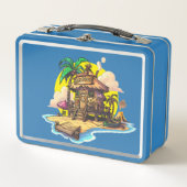 Die Mog-Mog-Hütte Metall Brotdose (Vorderseite)