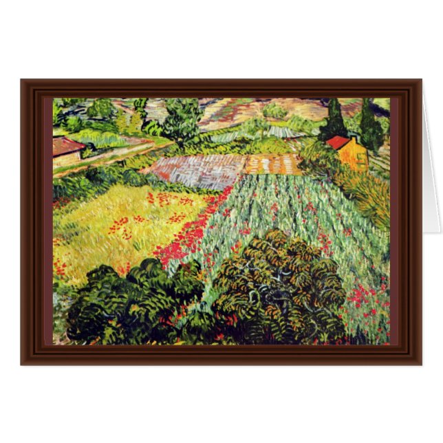 Die Mohnblumen durch Vincent van Gogh (Vorderseite (Horizontal))