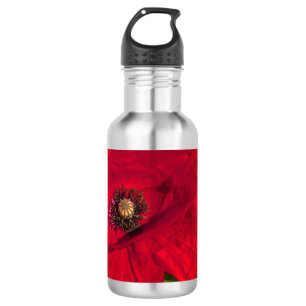 Die Mohnserie #2 Edelstahlflasche