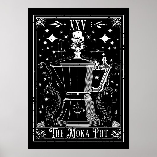 Die Moka Pot Tarot Card Poster (Vorne)