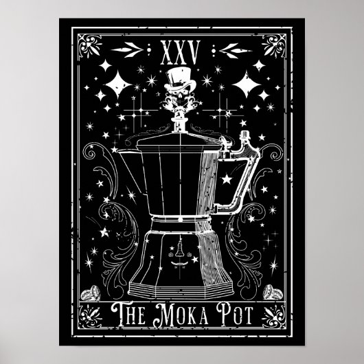 Die Moka Pot Tarot Card Poster (Vorne)