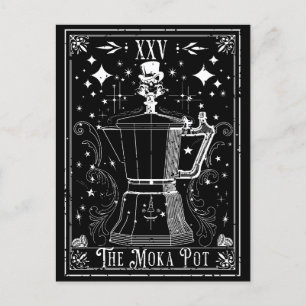Die Moka Pot Tarot Card Postkarte