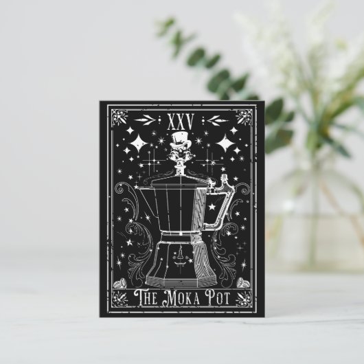 Die Moka Pot Tarot Card Postkarte (Stehend Vorderseite)