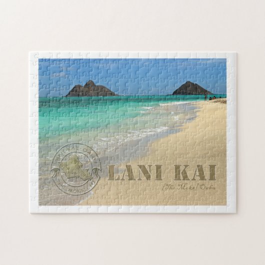 Die "Moks" Insel des Oahu-Postkartenpuzzlespiels Puzzle (Horizontal)