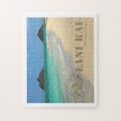 Die "Moks" Insel des Oahu-Postkartenpuzzlespiels Puzzle (Vertikal)
