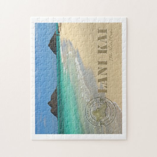 Die "Moks" Insel des Oahu-Postkartenpuzzlespiels Puzzle (Vertikal)
