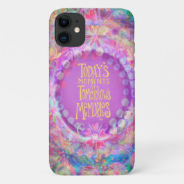 Die Momente von heute rosa florale Girly Inspirivi Case-Mate iPhone Hülle