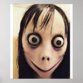 Die Momo Creepy Challenge Reddit Hoax Challenge Poster (Vorne)