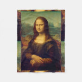 Die Mona Lisa durch Leonardo da Vinci Fleecedecke (Vorderseite)