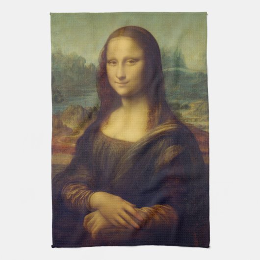 Die Mona Lisa durch Leonardo da Vinci Handtuch (Vertikal)