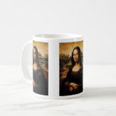 Die Mona Lisa durch Leonardo da Vinci Kaffeetasse (Vorderseite Links)