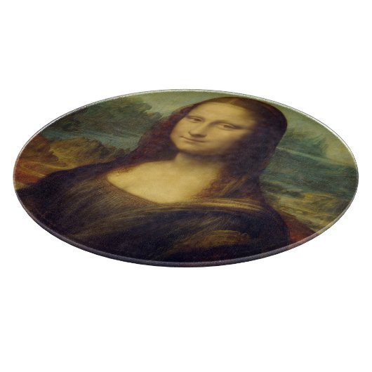 Die Mona Lisa durch Leonardo da Vinci Schneidebrett (Ecke)