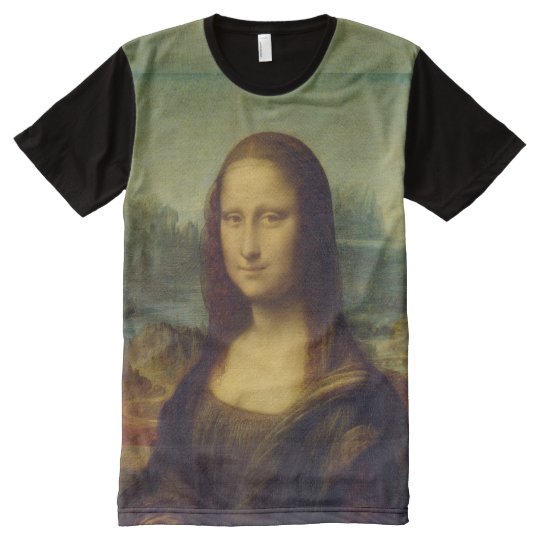Die Mona Lisa durch Leonardo da Vinci T-Shirt Mit ...