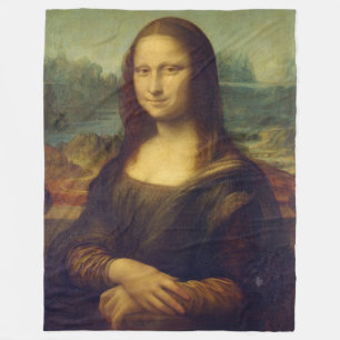 Die Mona Lisa Fleecedecke