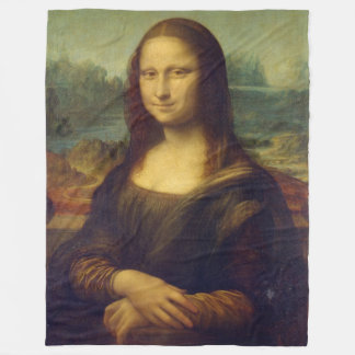 Die Mona Lisa Fleecedecke