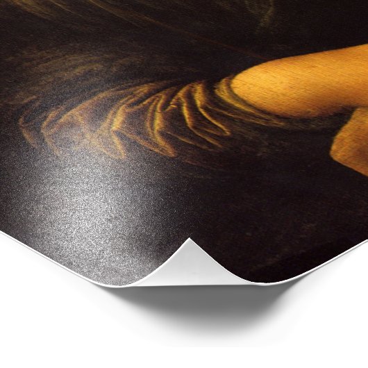 Die Mona Lisa Fotodruck (Ecke)