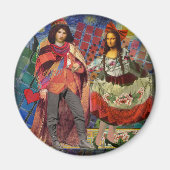 Die Mona Lisa in der Liebe Magnet (Vorne)