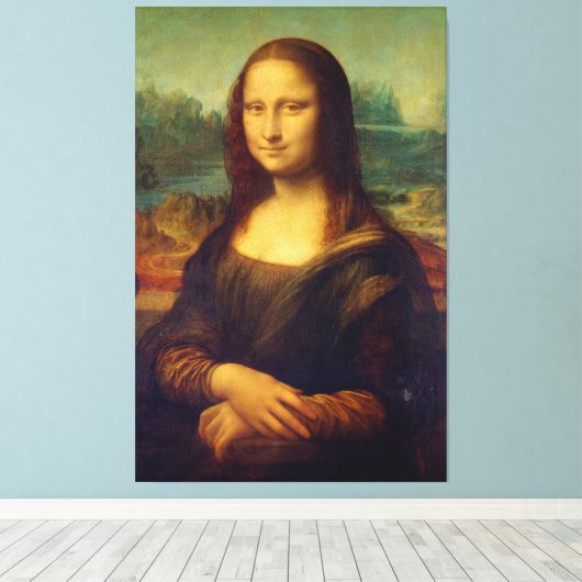 Die Mona Lisa Leinwanddruck (Insitu (Holzboden))