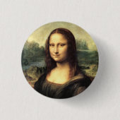 Die Mona Lisa Leonardo da Vinci Button (Vorderseite)