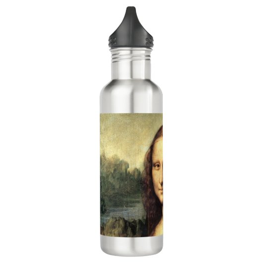 Die Mona Lisa Leonardo da Vinci Edelstahlflasche (Links)