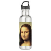 Die Mona Lisa Leonardo da Vinci Edelstahlflasche (Vorderseite)