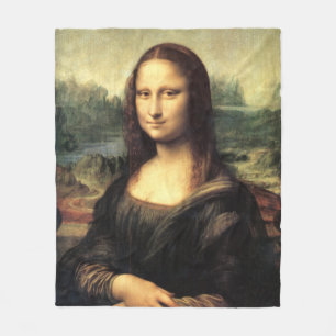 Die Mona Lisa Leonardo da Vinci Fleecedecke