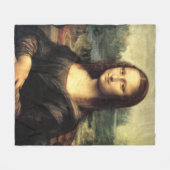 Die Mona Lisa Leonardo da Vinci Fleecedecke (Vorderseite (Horizontal))