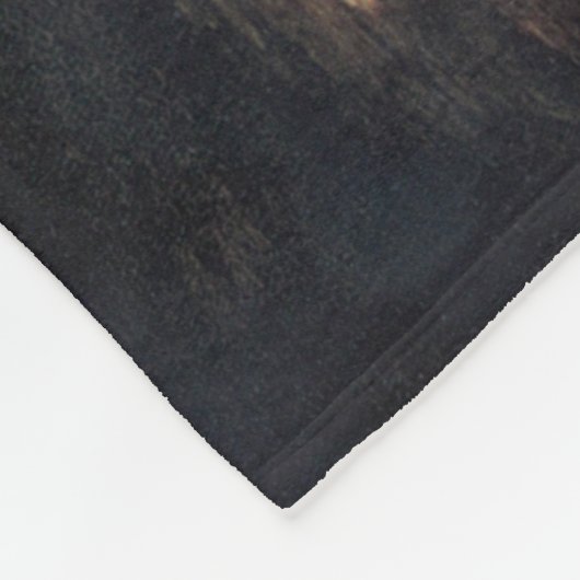 Die Mona Lisa Leonardo da Vinci Fleecedecke (Ecke)