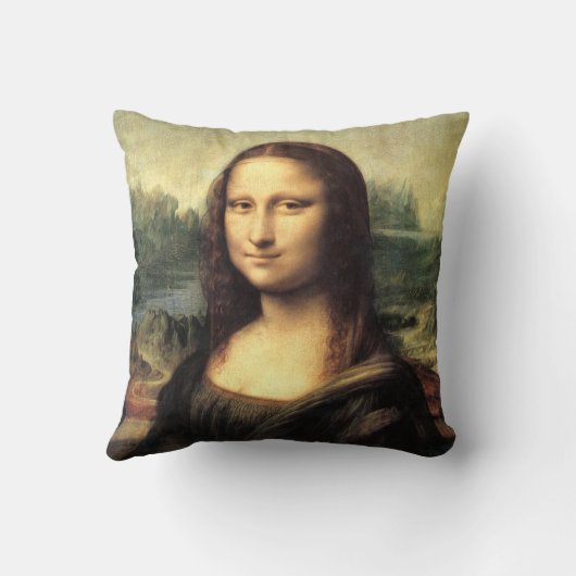 Die Mona Lisa Leonardo da Vinci Kissen (Rückseite)