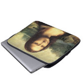 Die Mona Lisa Leonardo da Vinci Laptopschutzhülle (Vorne Knopf)