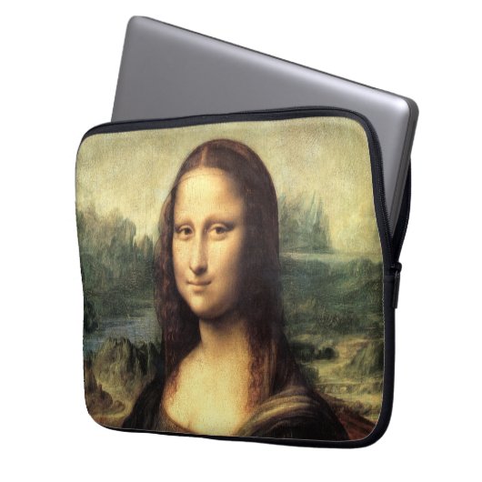 Die Mona Lisa Leonardo da Vinci Laptopschutzhülle (Vorderseite Links)