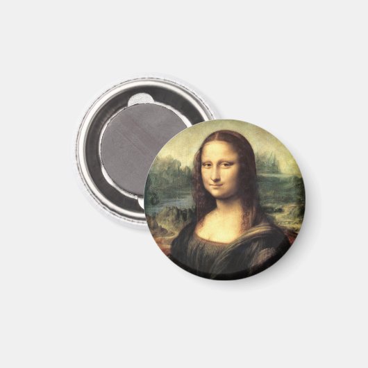 Die Mona Lisa Leonardo da Vinci Magnet (Vorderseite/Rückseite)