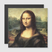 Die Mona Lisa Leonardo da Vinci Magnetkarte (Vorne/Hinten)