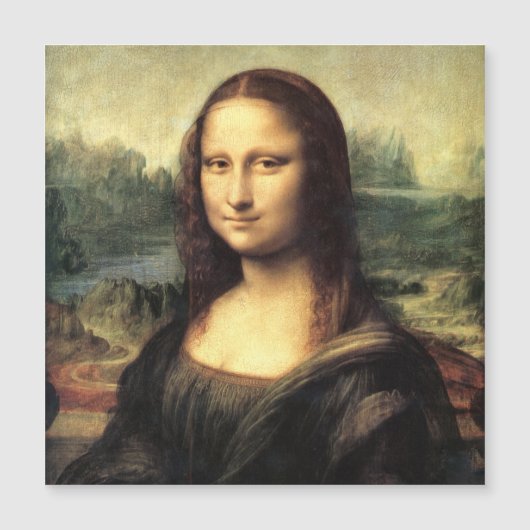 Die Mona Lisa Leonardo da Vinci Magnetkarte (Vorderseite)