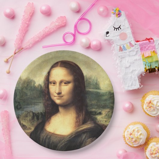 Die Mona Lisa Leonardo da Vinci Pappteller (Party)
